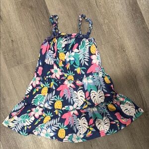 Floral Tropical Print Dress